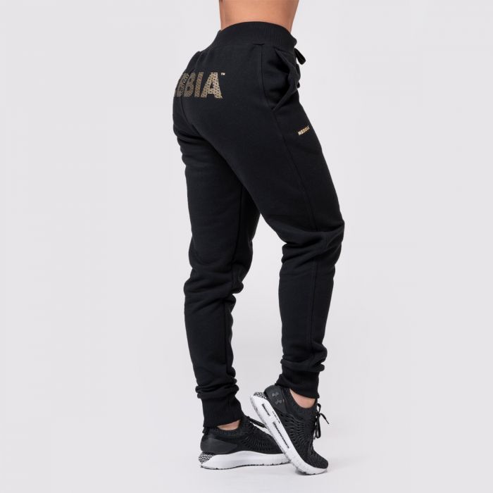 Pantaloni pentru femei Intense Gold Classic Black - NEBBIA