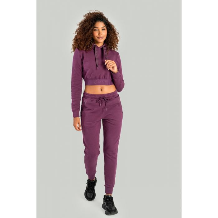 Pantaloni sport pentru femei Essential Plum - STRIX S
