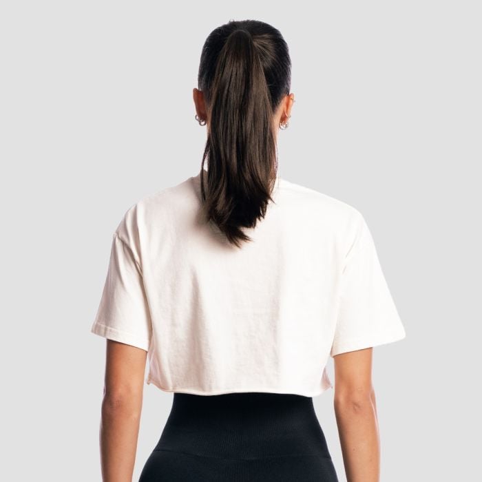 Tricou pentru femei GymBabe Cream - GymBeam S