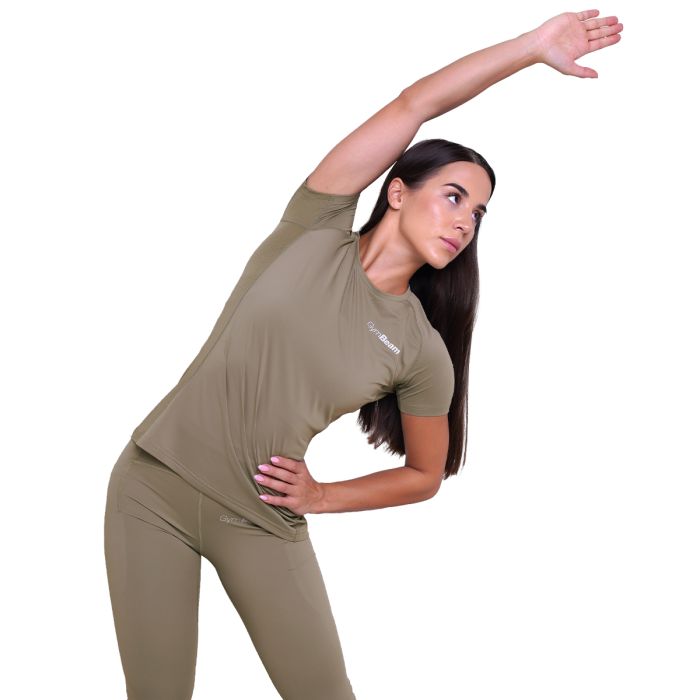 Tricou de alergare pentru femei Pulse Vetiver - GymBeam L