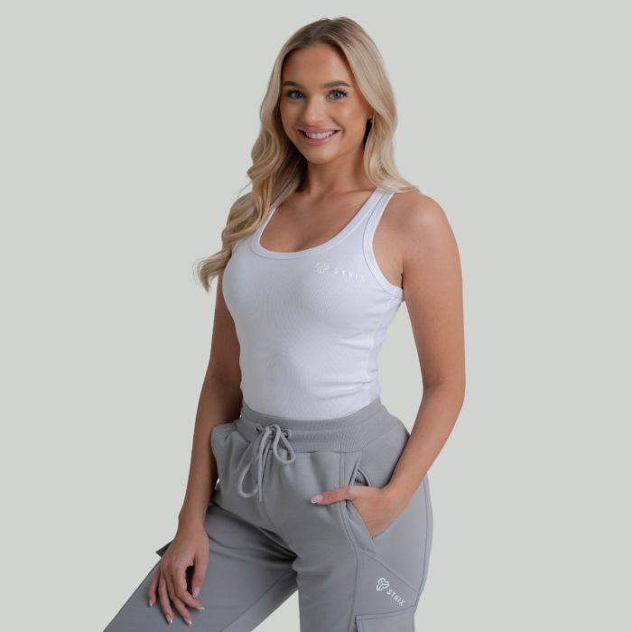 Maiou pentru femei Ribbed White - STRIX S