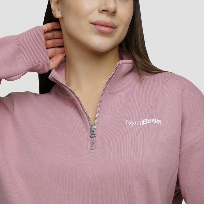 Hanorac pentru femei 1/2 Zip Agile Woodrose - GymBeam XL