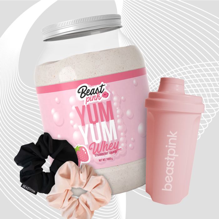 Yum Yum Whey - BeastPink 1000 g - caramel biscuit