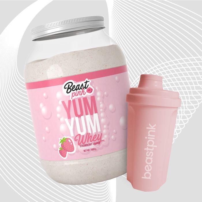 Yum Yum Whey - BeastPink 1000 g - caramel biscuit