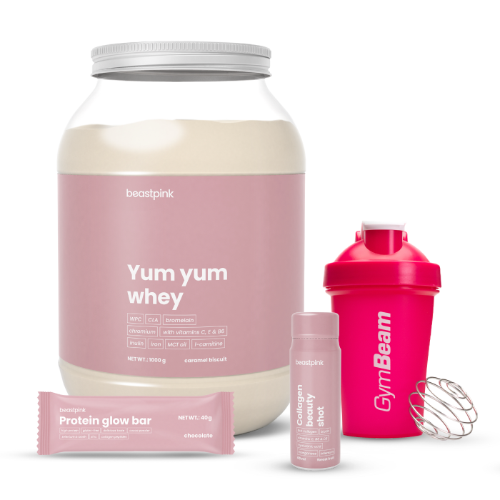 Yum Yum Whey - BeastPink 1000 g - caramel biscuit