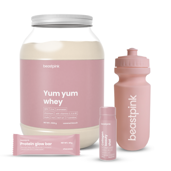 Yum Yum Whey - BeastPink 1000 g - caramel biscuit
