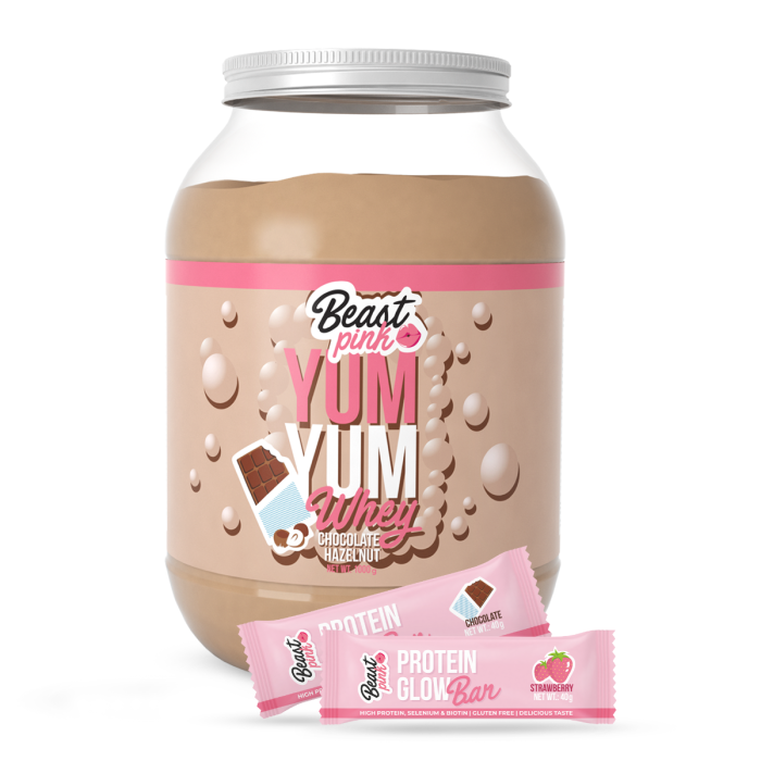 Yum Yum Whey - BeastPink 1000 g - caramel biscuit