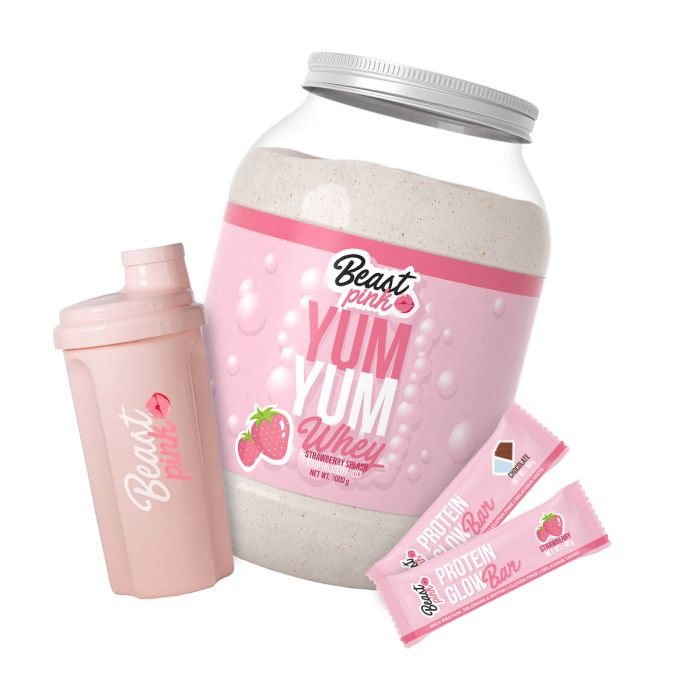 Yum Yum Whey - BeastPink 1000 g - caramel biscuit