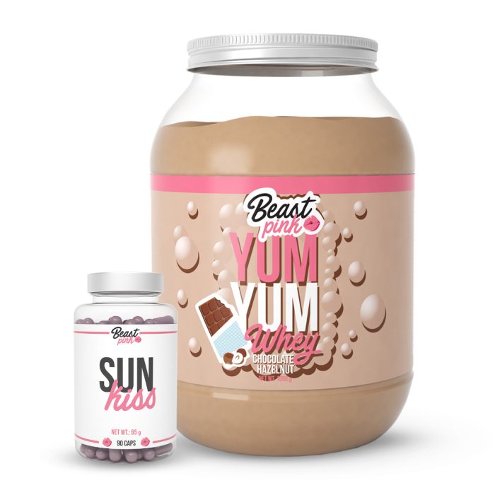 Yum Yum Whey - BeastPink 1000 g - caramel biscuit
