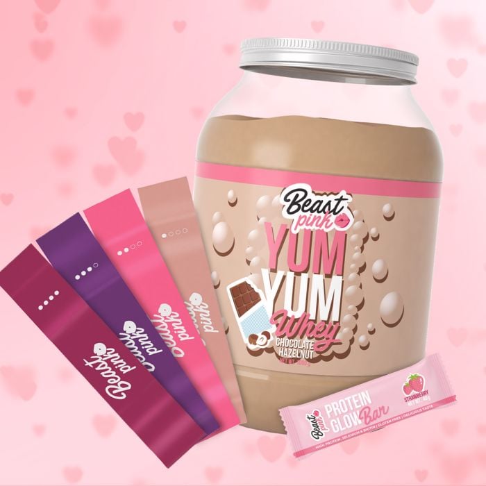 Yum Yum Whey - BeastPink 1000 g - caramel biscuit