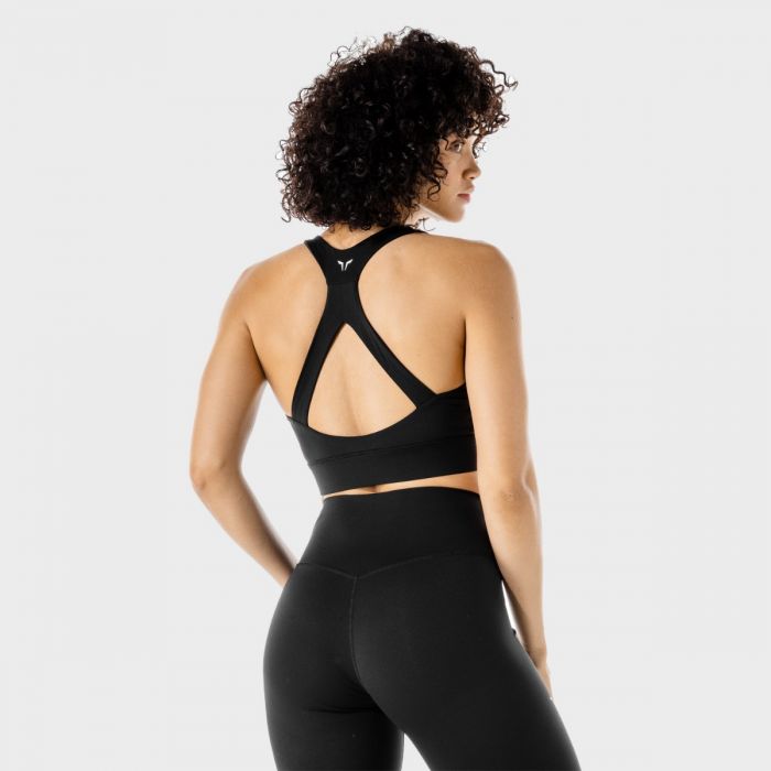Sutien sport Zip Up Black - SQUATWOLF L