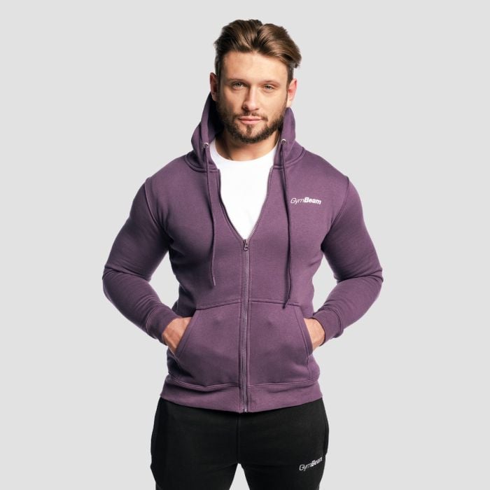 Hanorac Zipper Hoodie Obsidian - GymBeam XXL