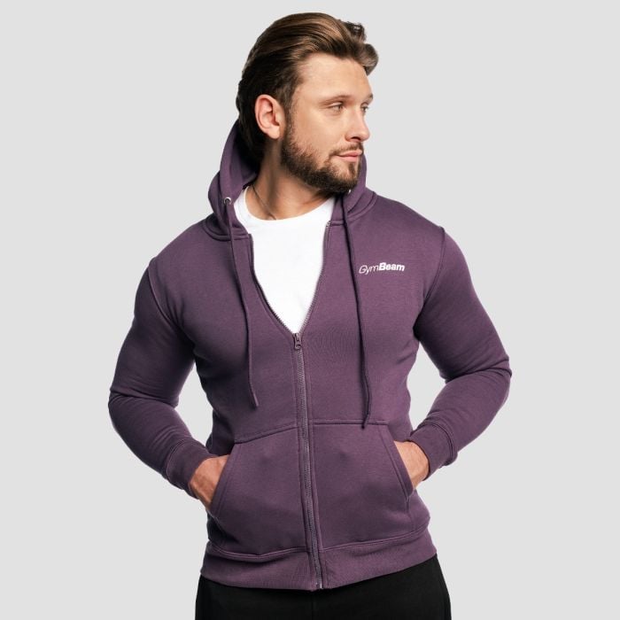 Hanorac Zipper Hoodie Obsidian - GymBeam XXL