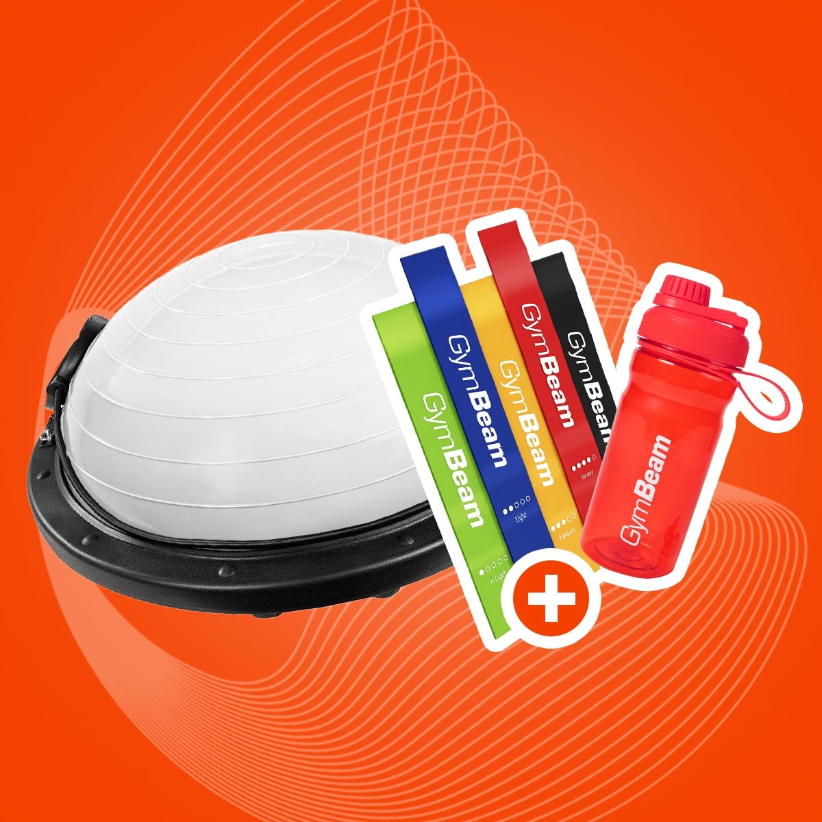 Minge pentru echilibru Half Ball - GymBeam + cadouri