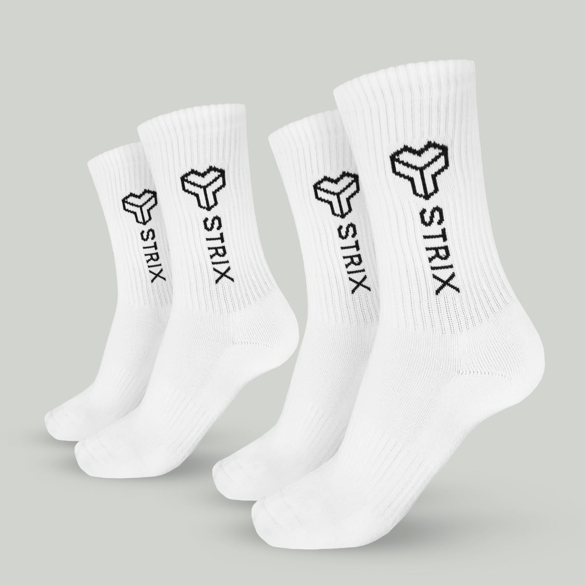Șosete Essential Crew 2Pack White - STRIX