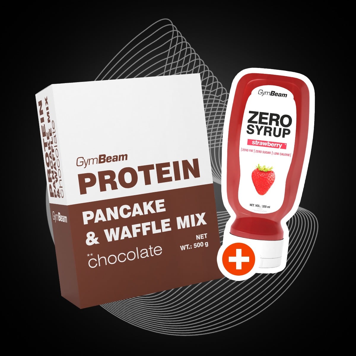 Protein Pancake & Waffle Mix 500 g - GymBeam + cadou