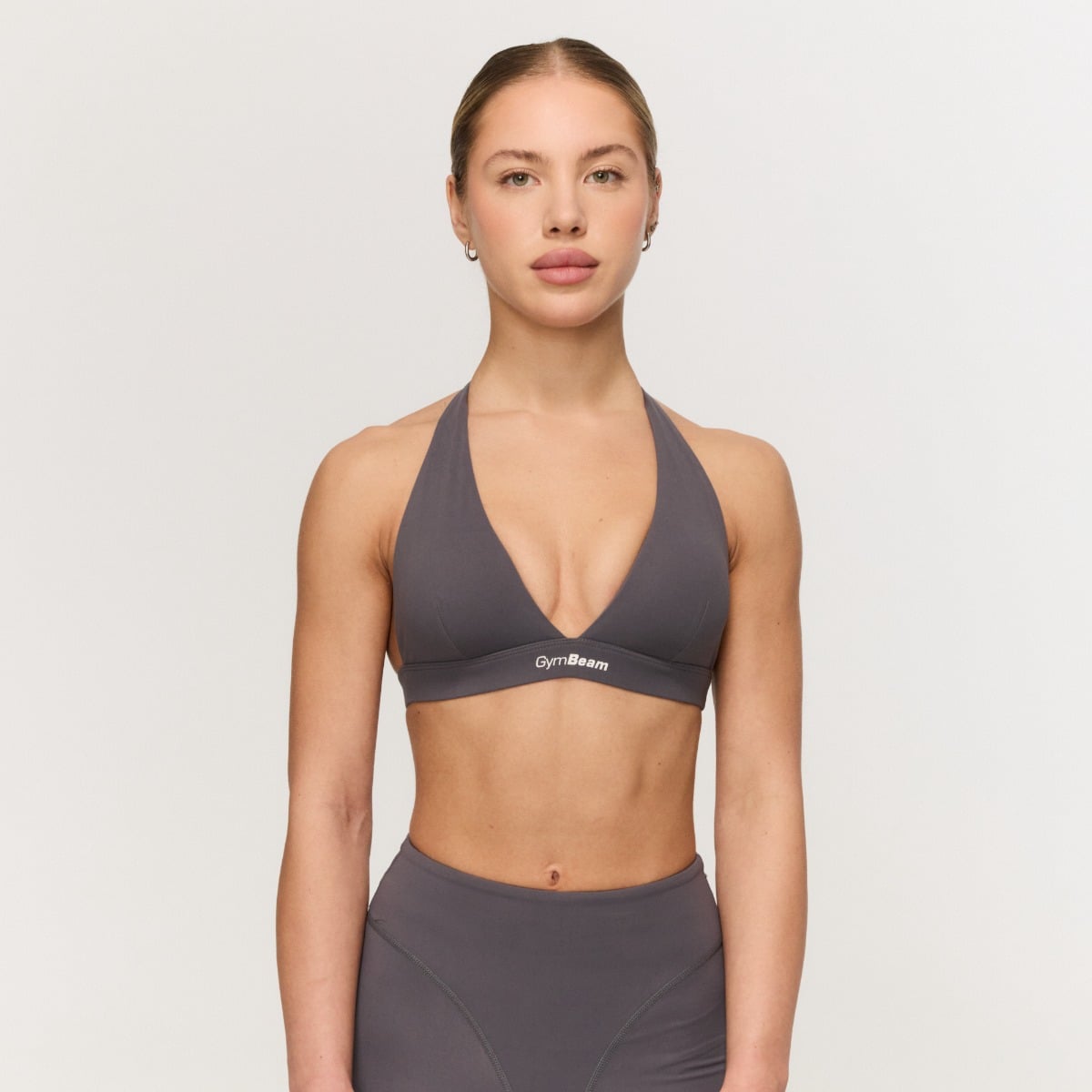Sutien sport Fierce Halter Grey - GymBeam