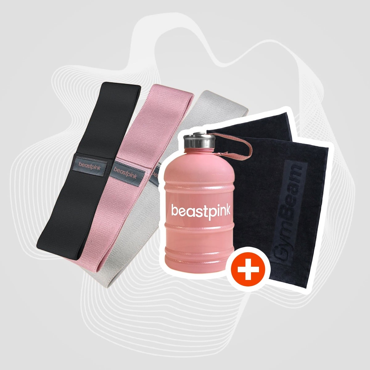 Set benzi elastice Booty Band - BeastPink + cadouri 