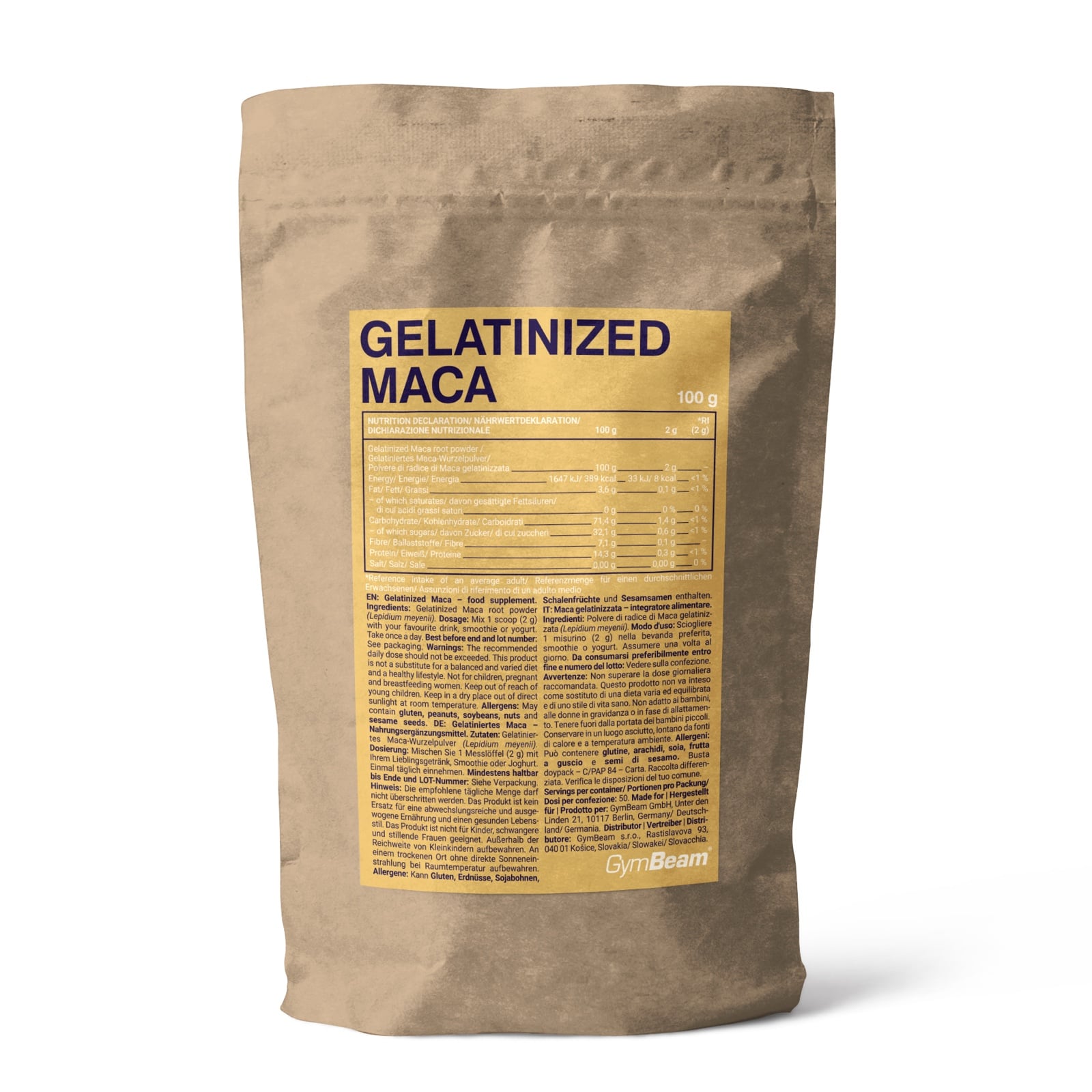 Maca gelatinizată - GymBeam