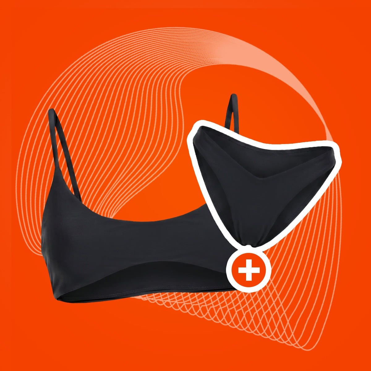 Sutien de baie HAWAII Black - GymBeam + cadou