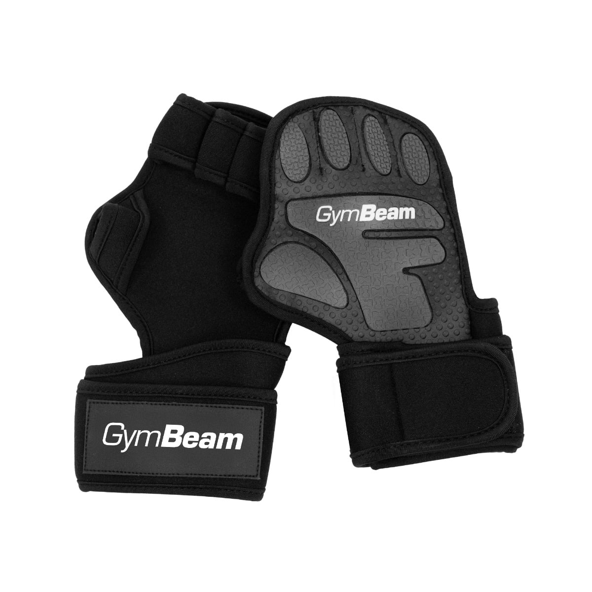 Mănuși Fitness Heavy Grip Black - GymBeam