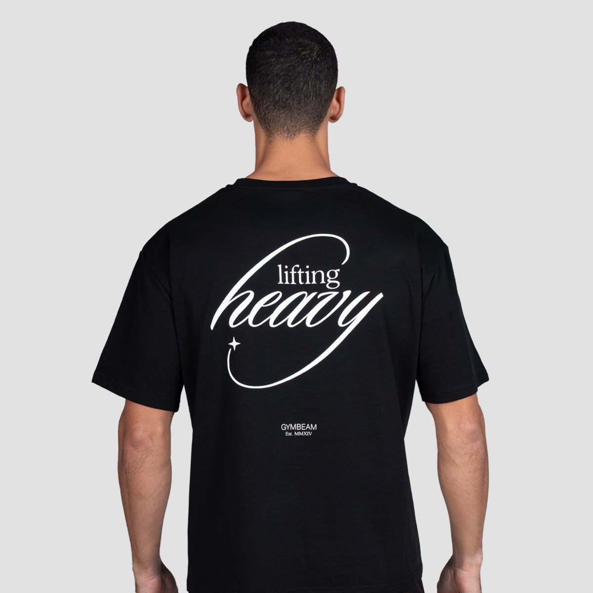 Tricou Lifting Heavy Black - GymBeam
