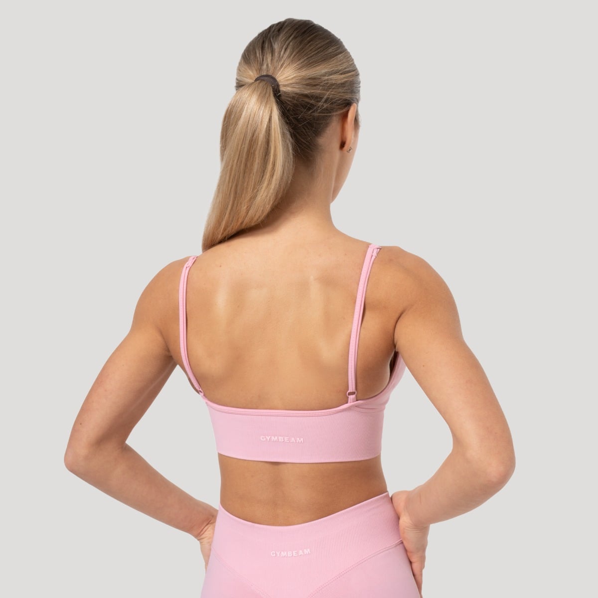 Sutien sport Luma Baby Pink - GymBeam