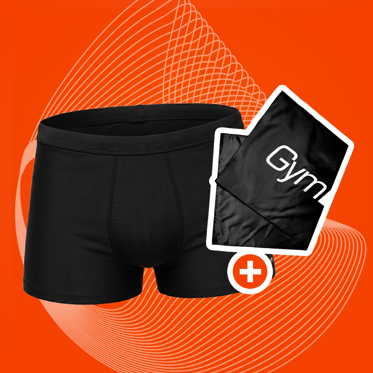 Șort de baie pentru bărbați Pro Black - GymBeam + cadou