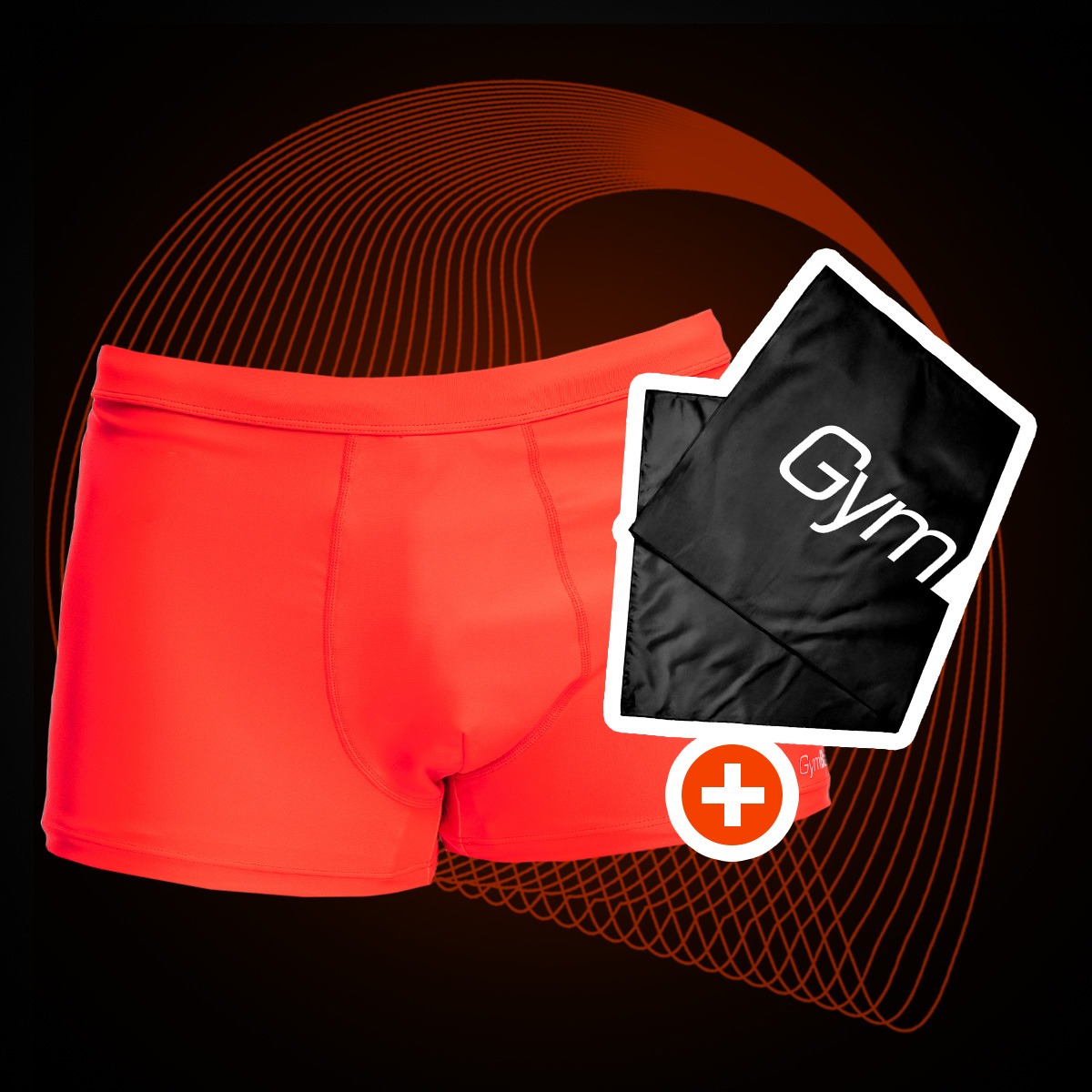 Șort de baie pentru bărbați Pro Red - GymBeam + cadou