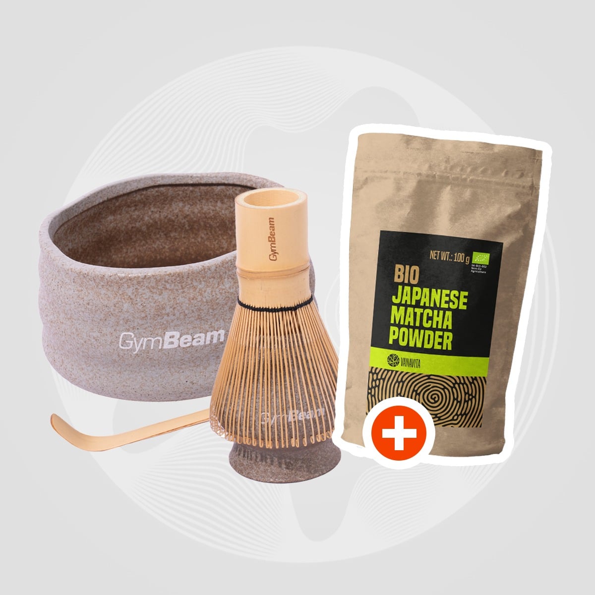 Set pentru ceai Matcha - GymBeam + cadou