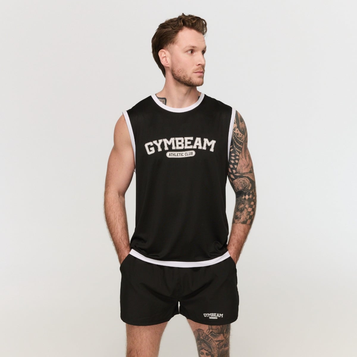 Maiou pentru bărbați Varsity Black - GymBeam