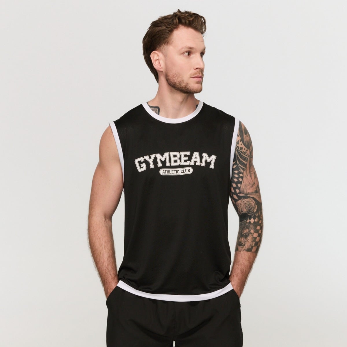 Maiou pentru bărbați Varsity Black - GymBeam