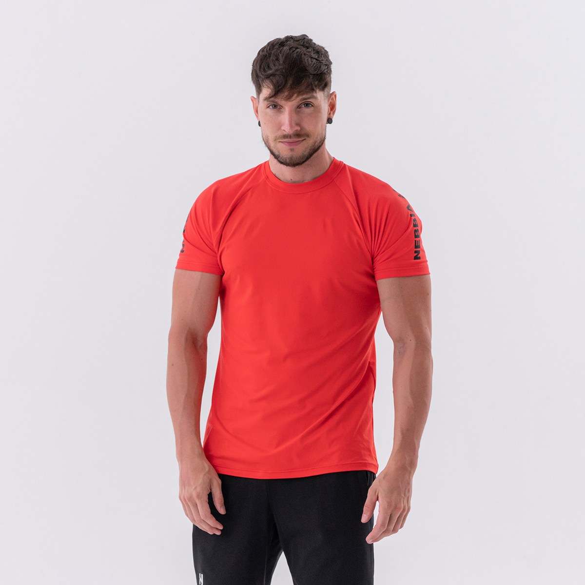NEBBIA Tricou pentru bărbați Sporty Fit Essentials Red L
