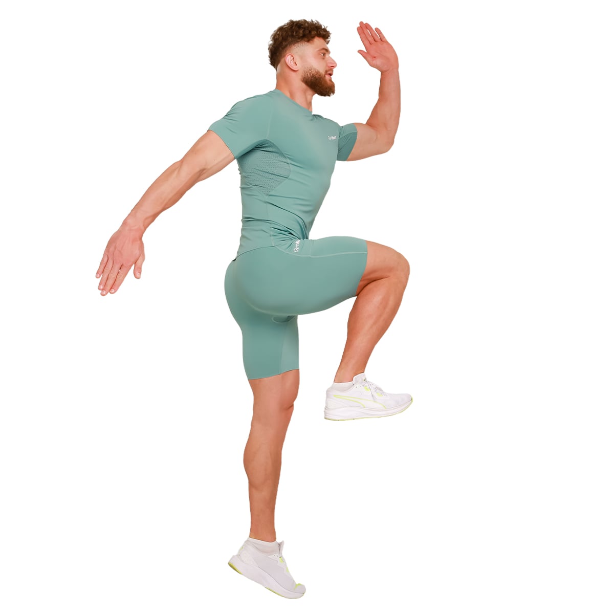 GymBeam Tricou de compresie High Blue · záber 8