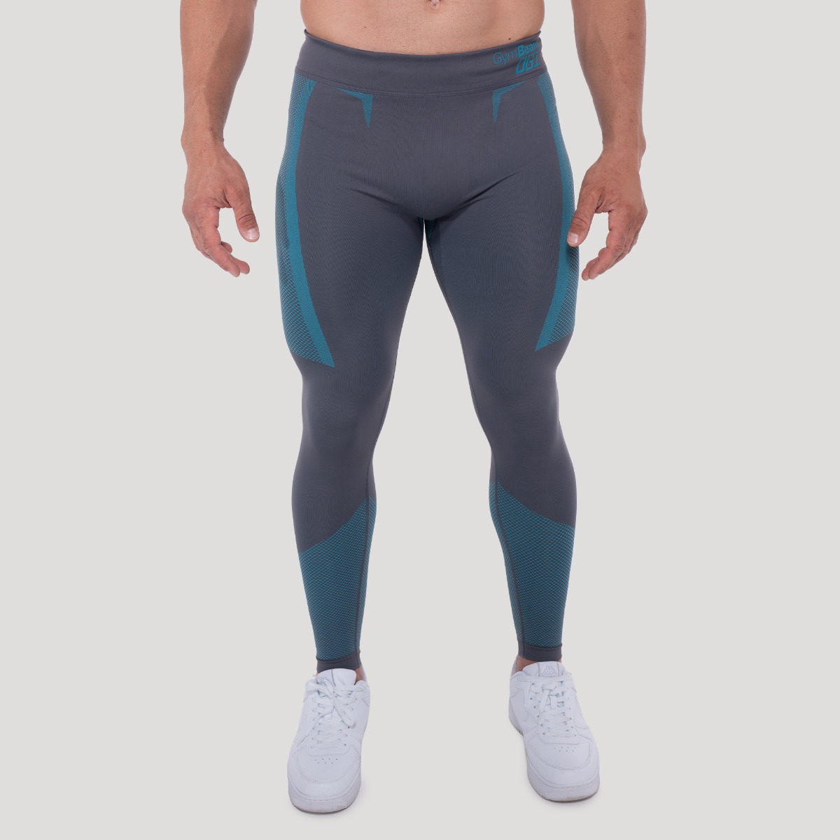 Colanți fără cusături OG1 Grey/Blue - GymBeam