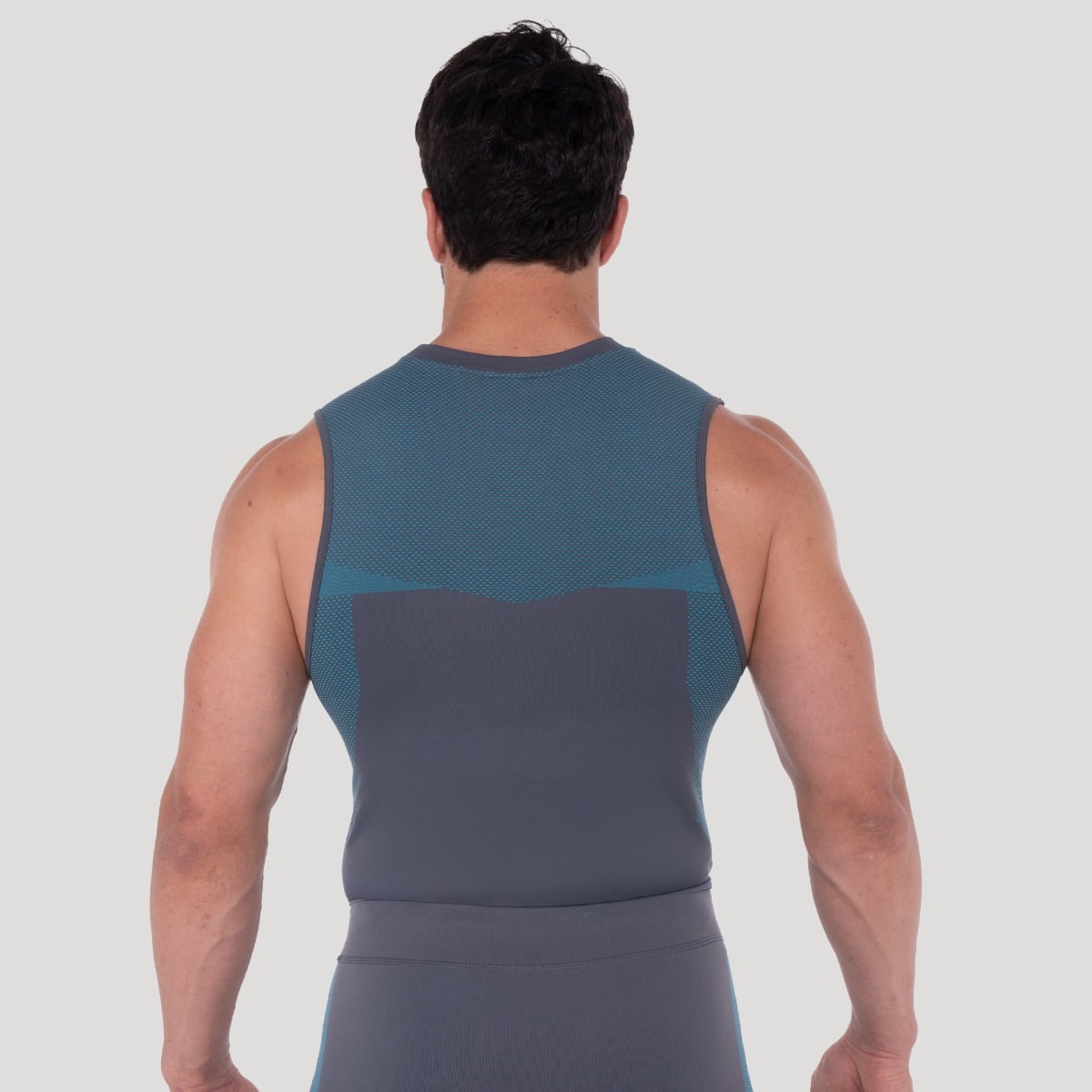 Maiou fără cusături OG1 Grey/Blue - GymBeam