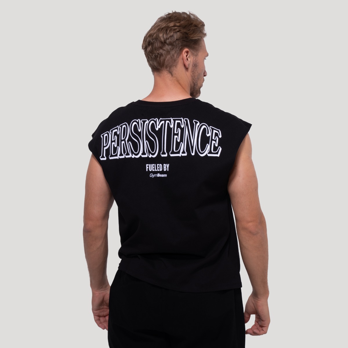 Tricou negru Persistence - GymBeam
