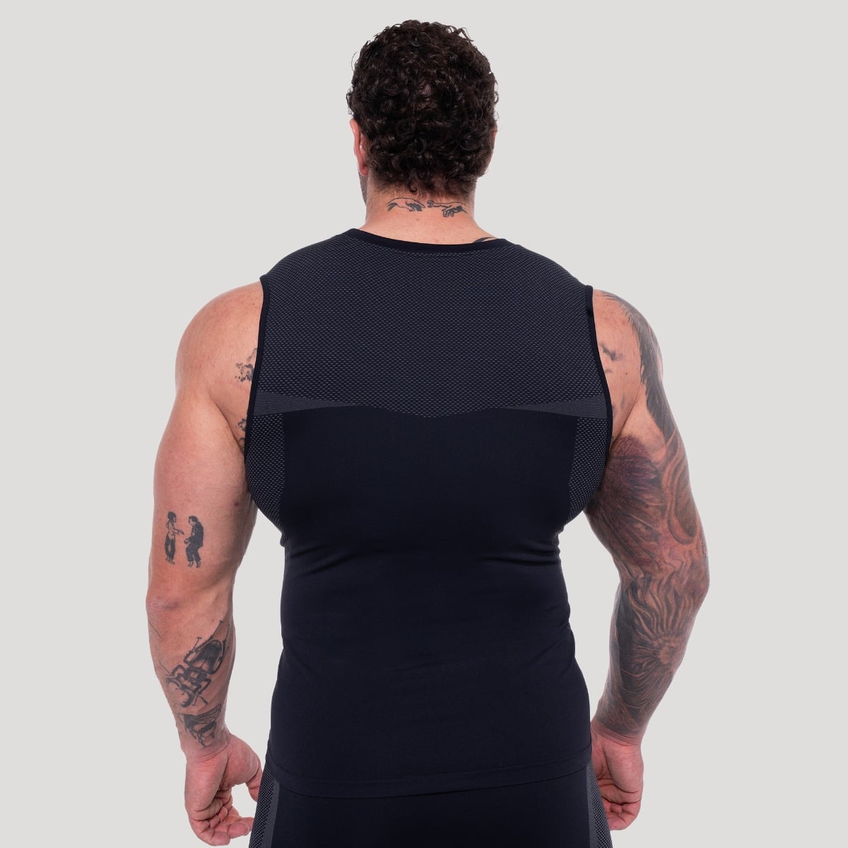 Maiou fără cusături OG1 Black/Grey - GymBeam
