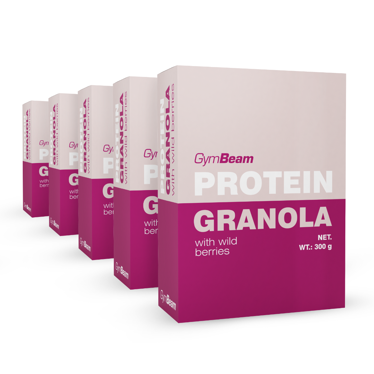 GymBeam Granola proteică cu fructe de pădure - GymBeam