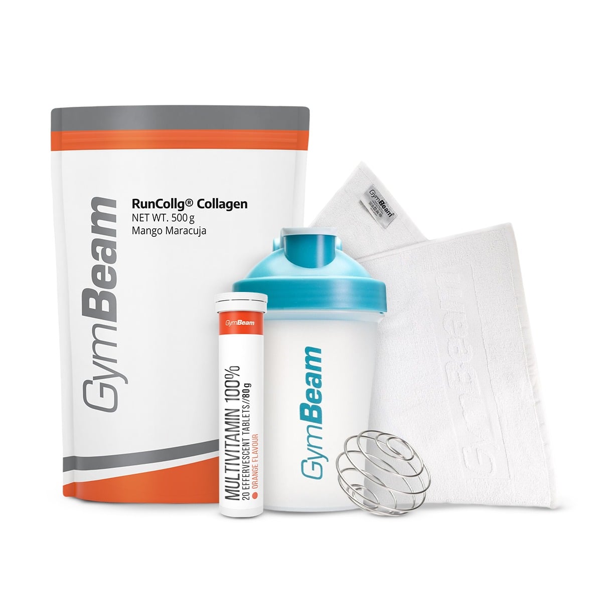 Colagen hidrolizat RunCollg® cu vitamina C - GymBeam + cadouri 