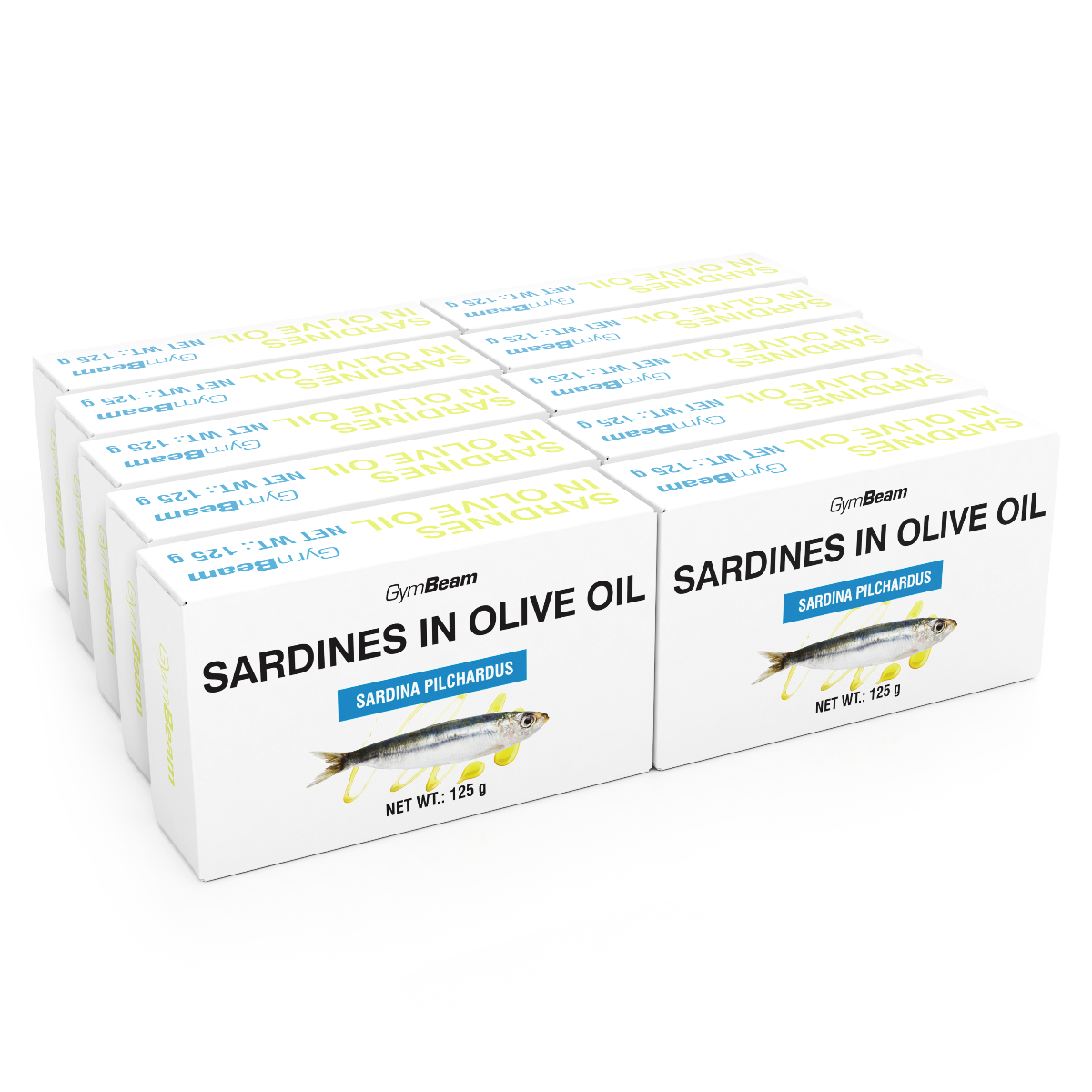 GymBeam Sardine în ulei de măsline
