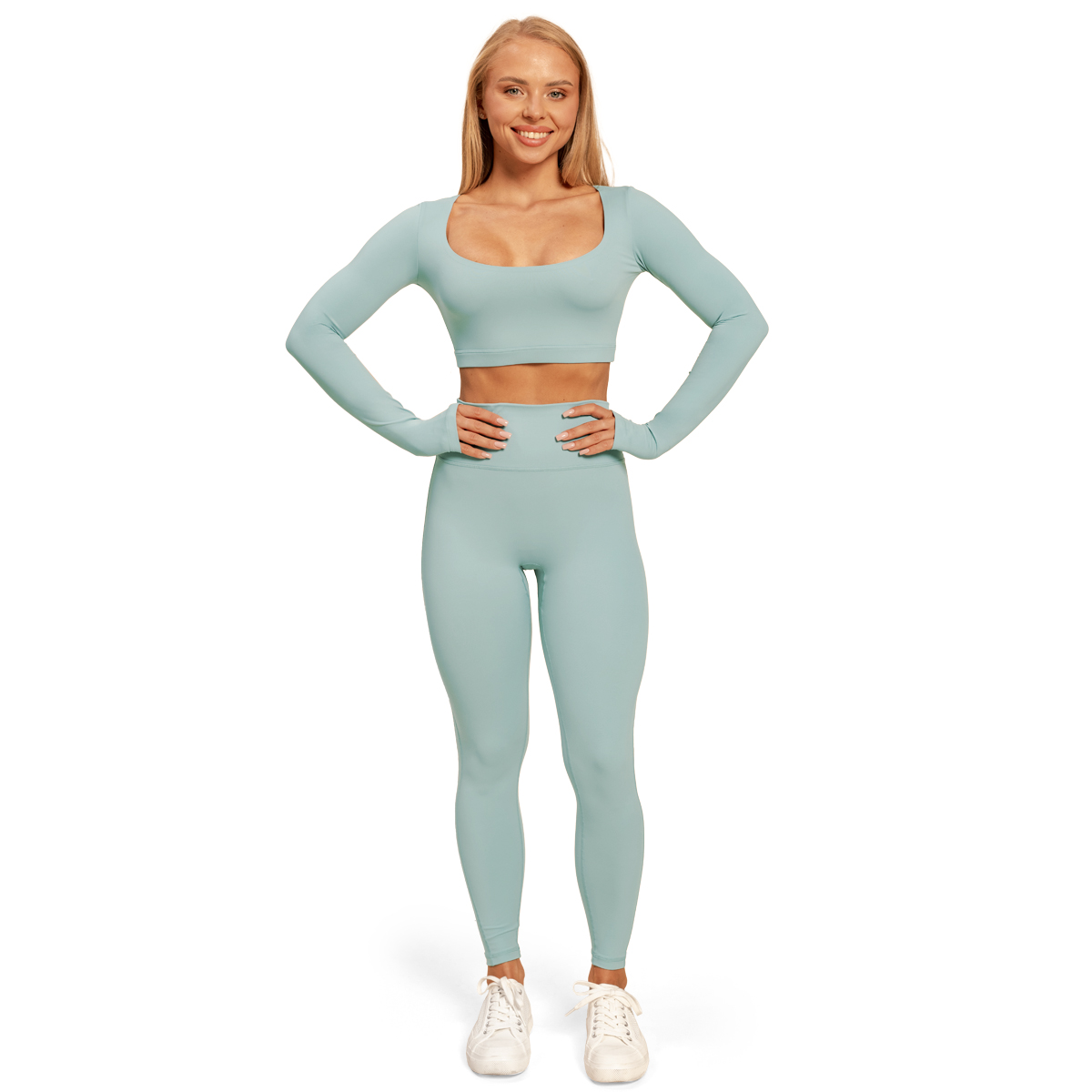 BeastPink Top sport pentru femei Sense Storm Blue · záber 10