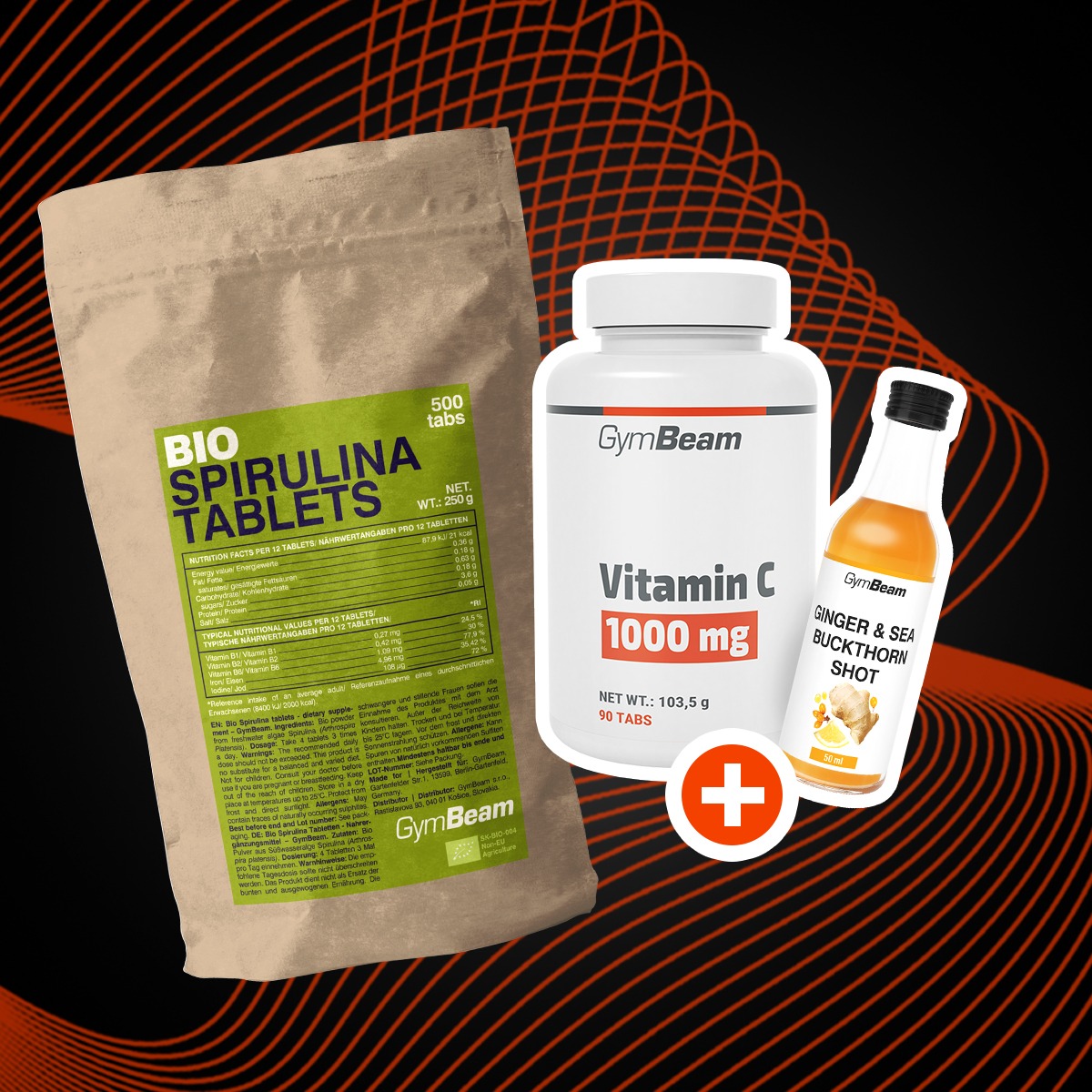 BIO Spirulină - GymBeam + cadou
