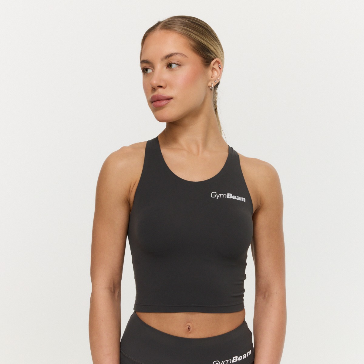 Top sport pentru femei BEAT Charcoal - GymBeam