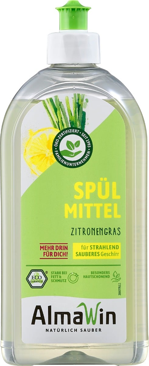 Detergent lichid pentru vase Lemongrass 500 ml - AlmaWin