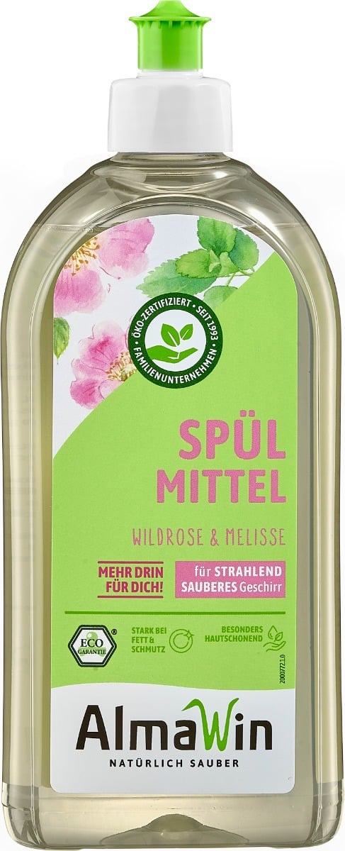 Detergent lichid pentru vase Divină trandafir sălbatic & lemn dulce 500 ml - AlmaWin