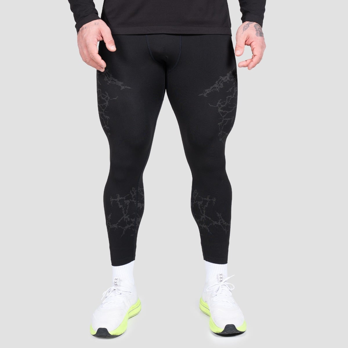 Colanți Seamless Static Black - GymBeam