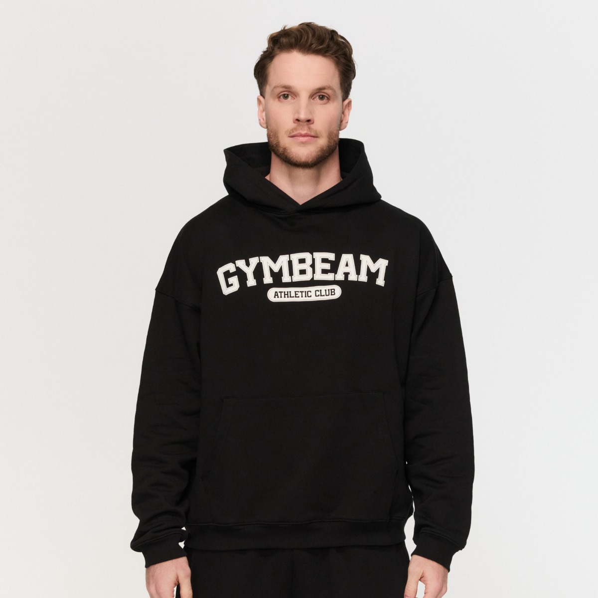 Hanorac Varsity Black - GymBeam