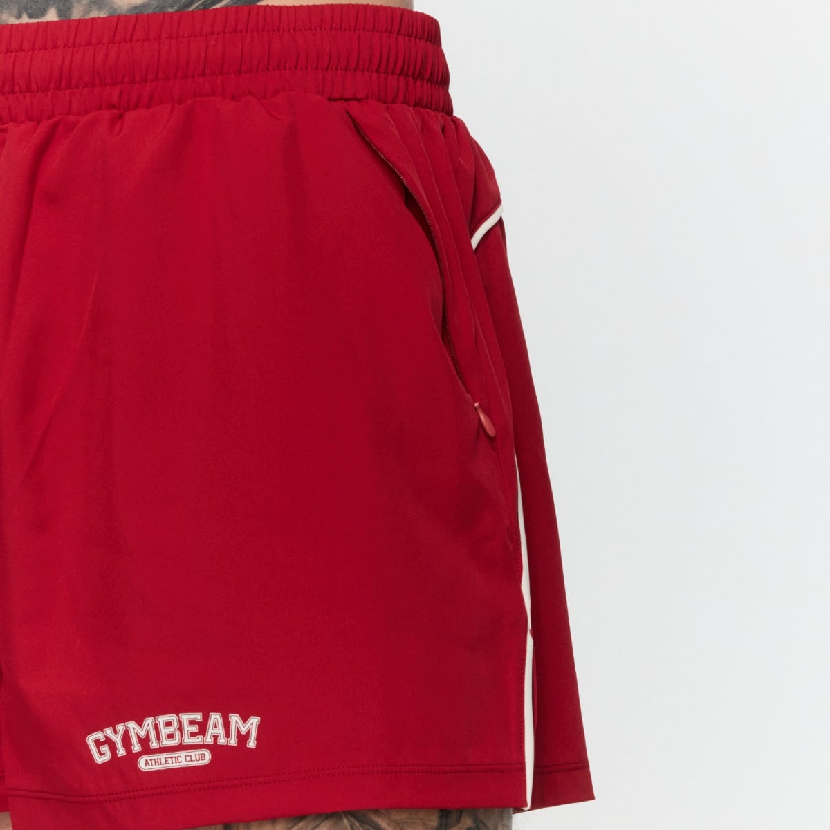 Pantaloni scurți Varsity Red - GymBeam