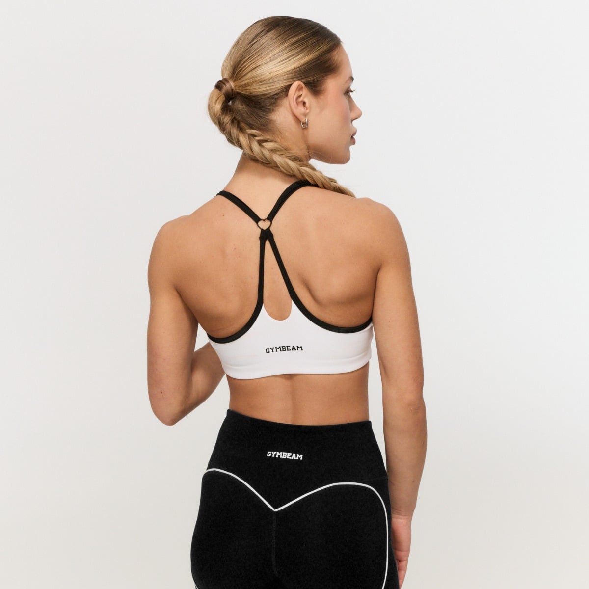 Sutien sport Varsity White - GymBeam